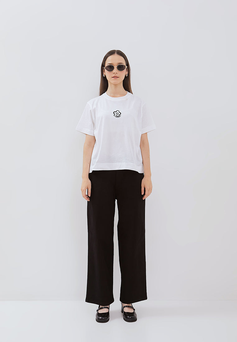 Osella Floral Embroidered T-Shirt
