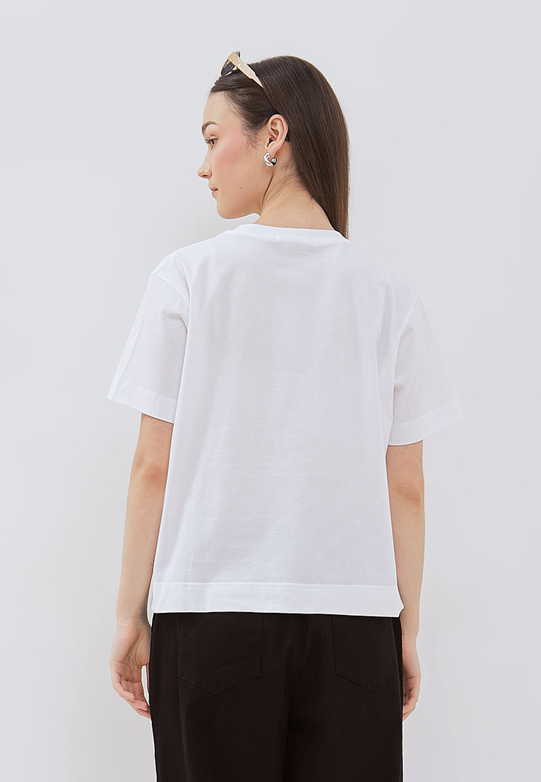 Osella Floral Embroidered T-Shirt