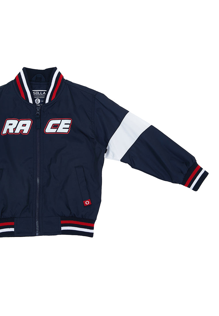 Osella Race Varcity Jacket In Navy