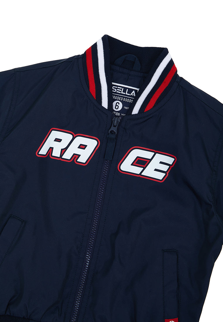 Osella Race Varcity Jacket In Navy
