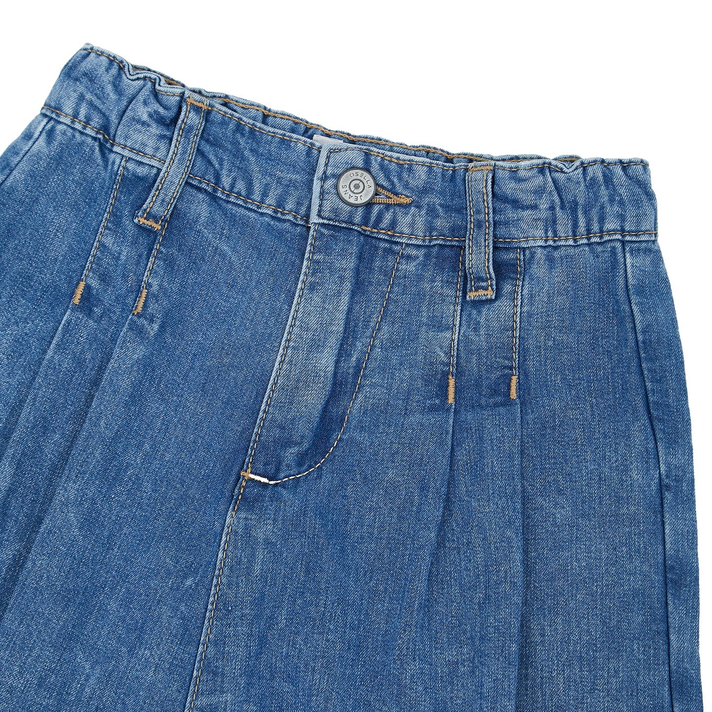 Osella Lyla Denim Skort In Light Washed Denim