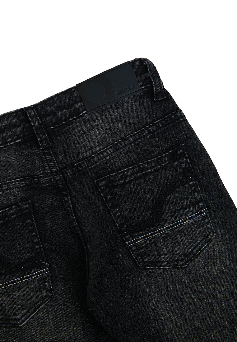Osella Dash Denim Long Pants In Grey Washed