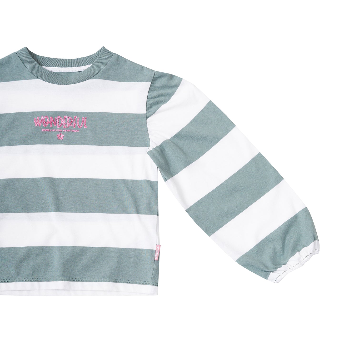 Osella Wonderfull Long Sleeve Stripe T-Shirt With Puffy Sleeves 2377400419