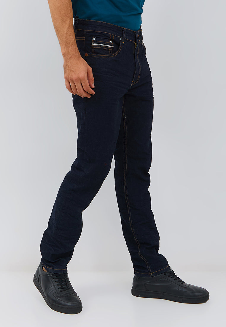 Osella Edison Slim Fit Jeans in Raw Denim Wash