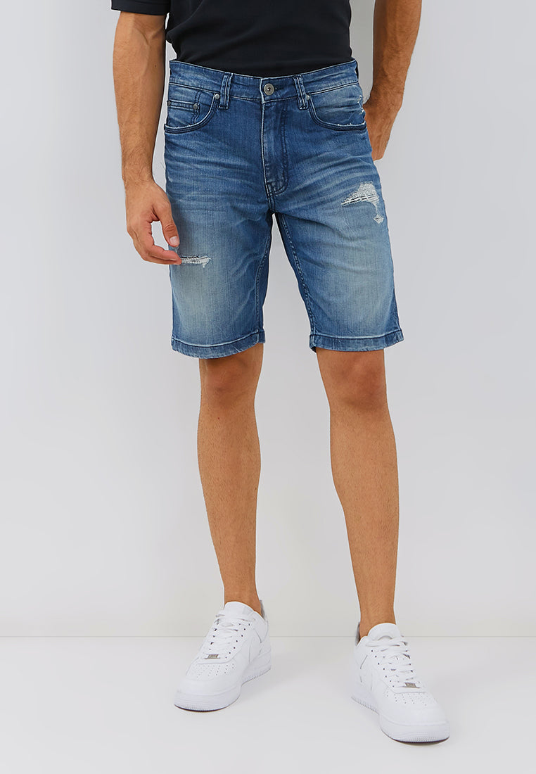 Osella Danny Short Jeans in Medium Wash