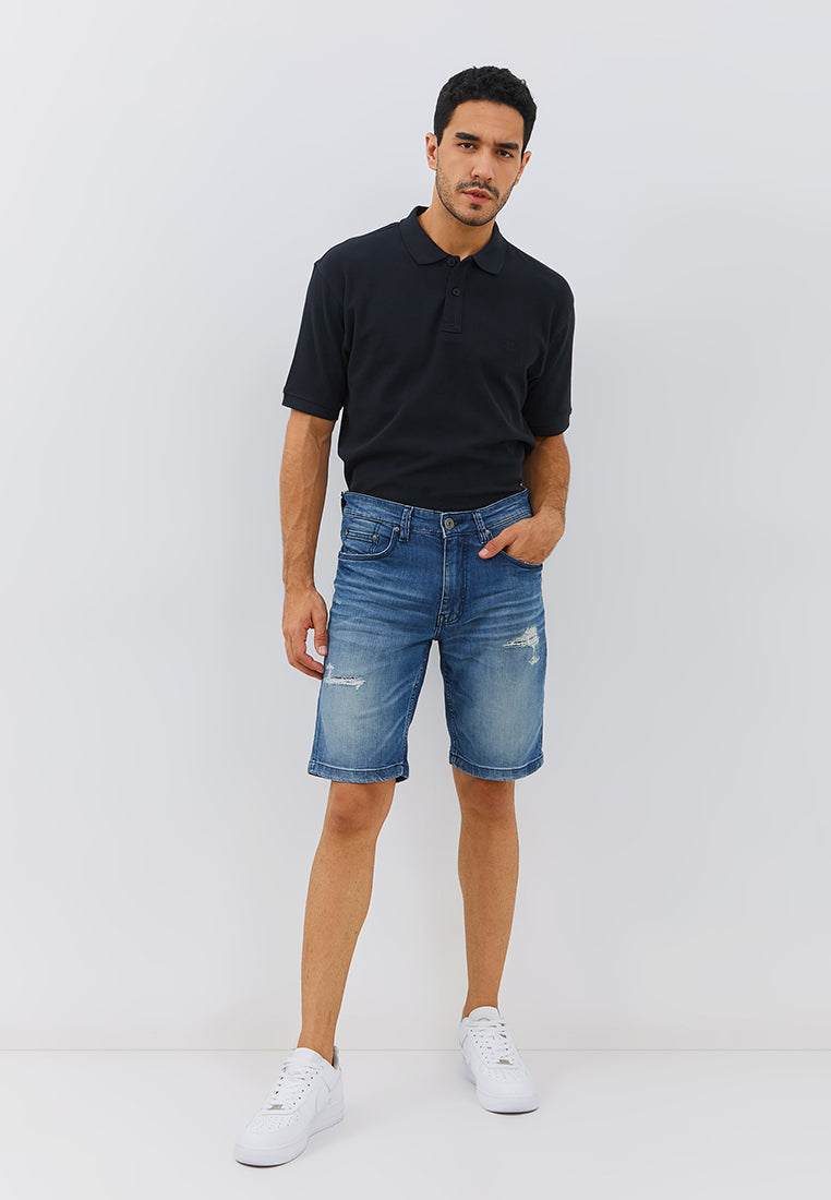 Osella Danny Short Jeans in Medium Wash