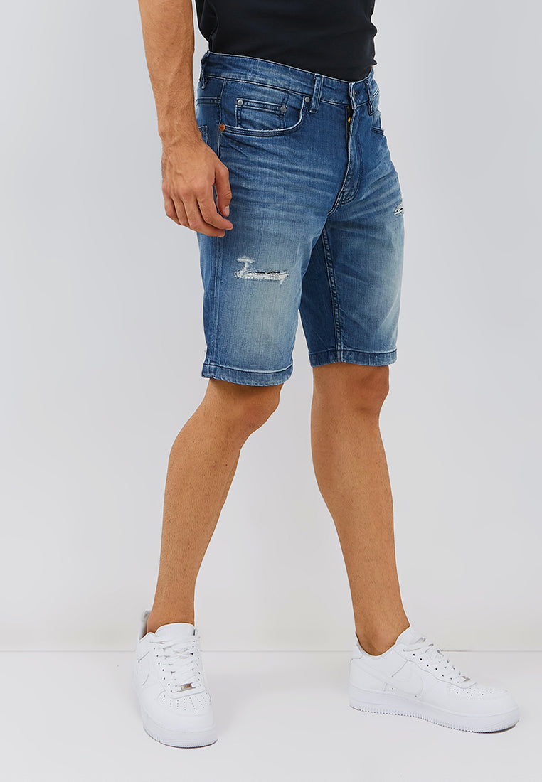 Osella Danny Short Jeans in Medium Wash