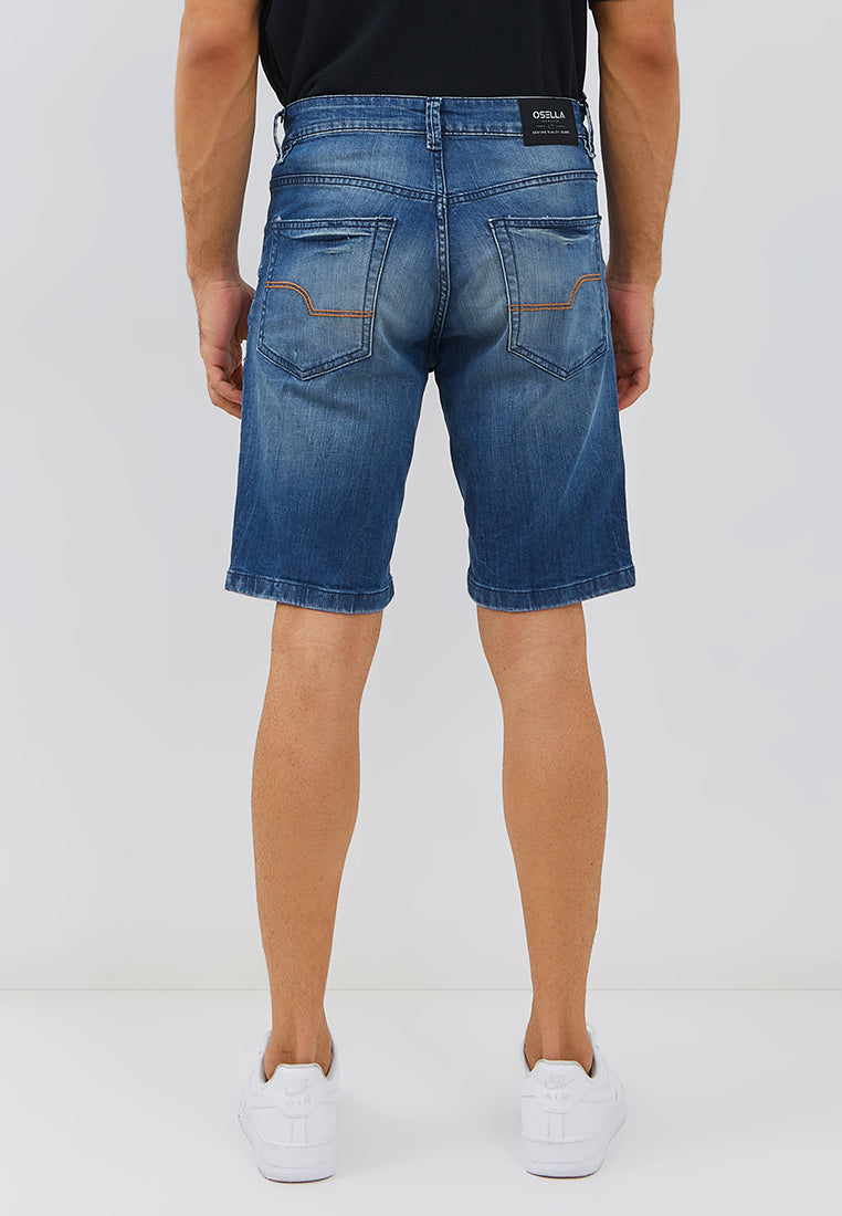 Osella Danny Short Jeans in Medium Wash