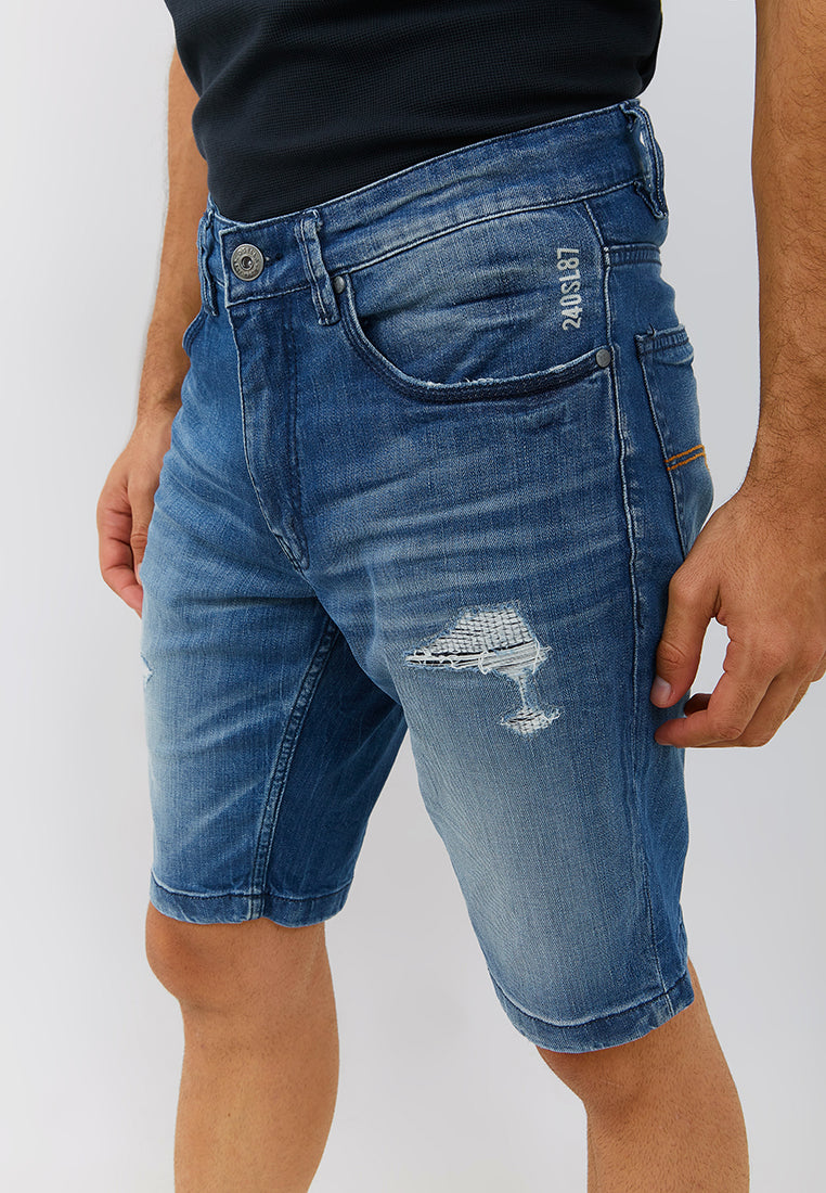Osella Danny Short Jeans in Medium Wash