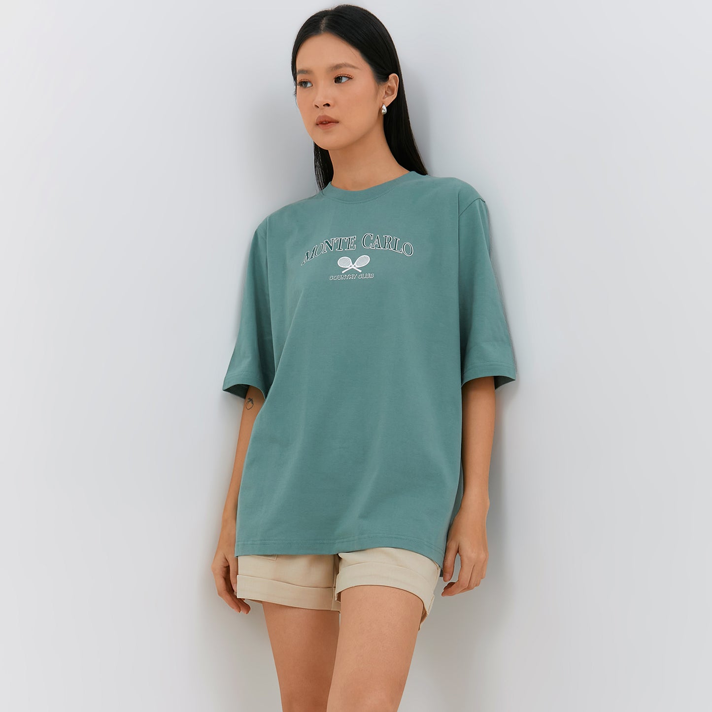 Osella Relaxed Fit Graphic T-Shirt In Green