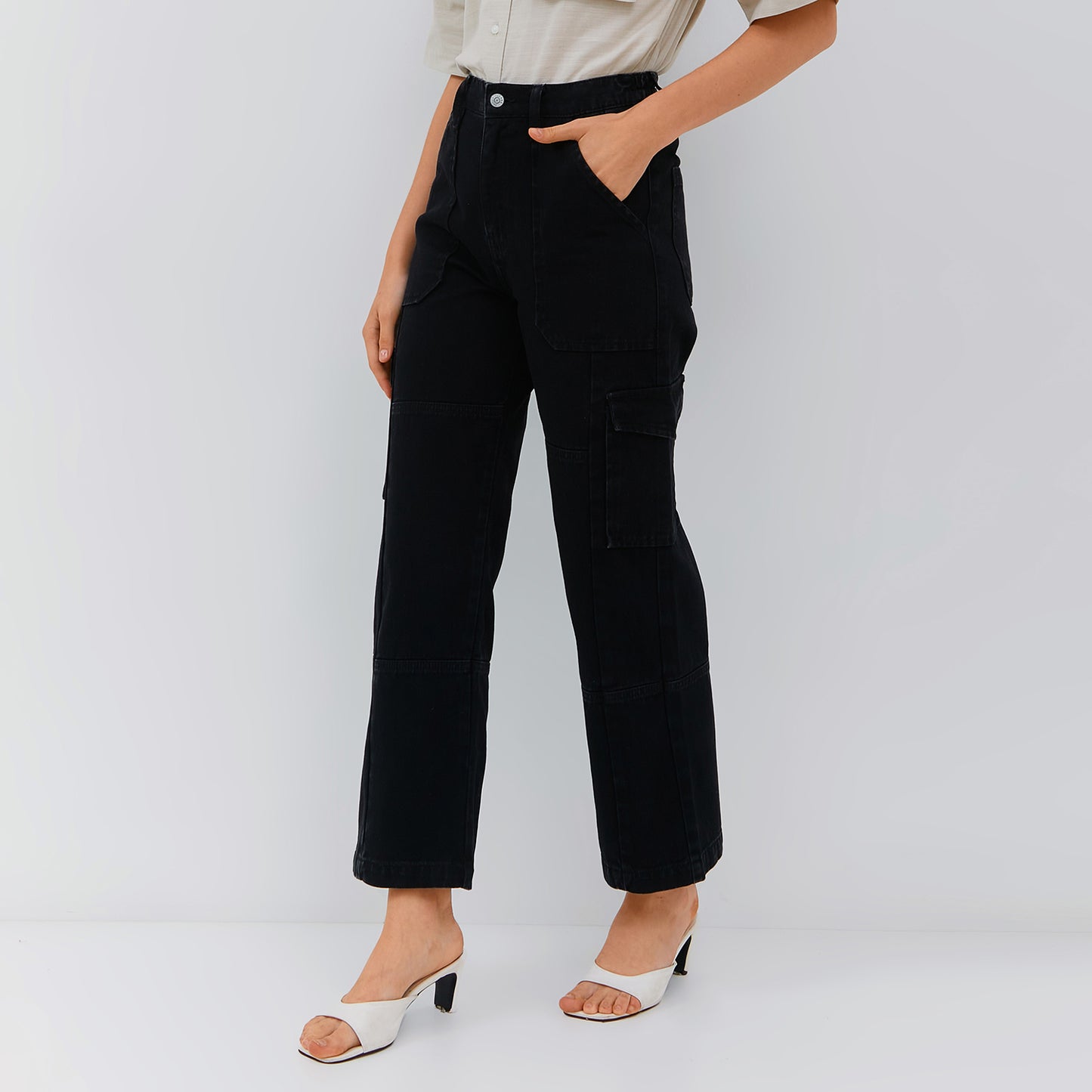 Osella Cargo Wide Leg Denim