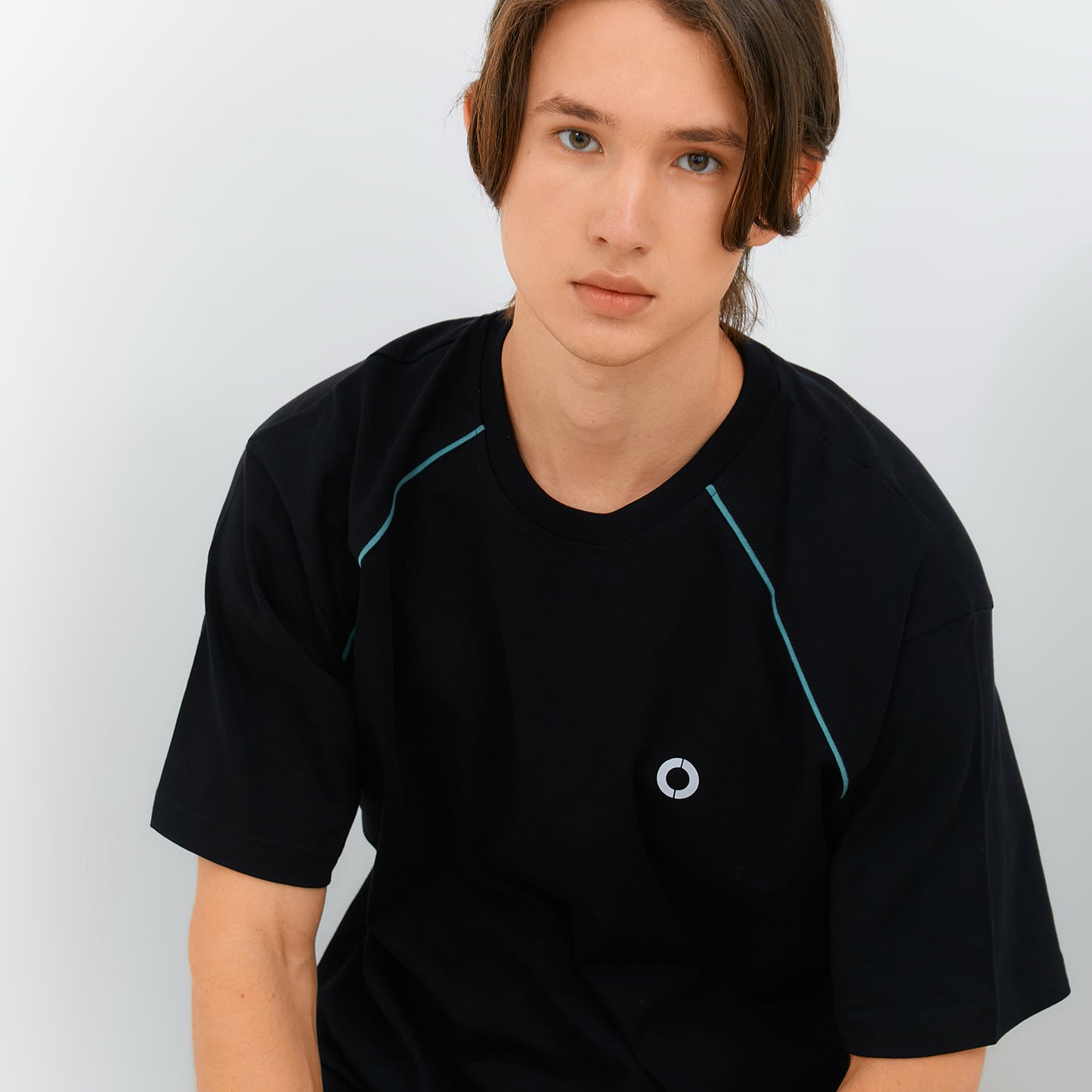 Osella Active Raglan Printed T-Shirt In Black