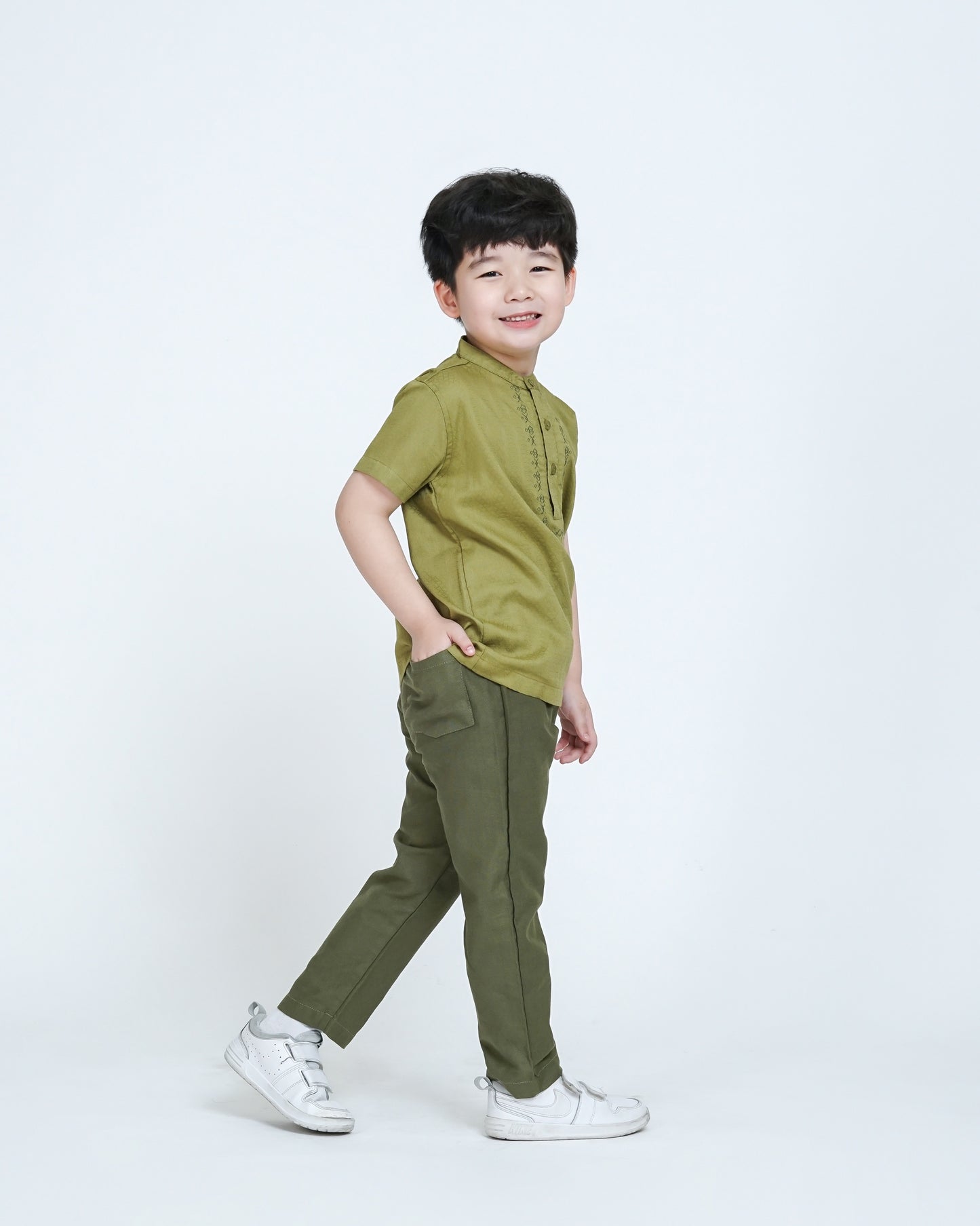 Osella Kids Koko Embroidered Koko Shirt And Pants Set