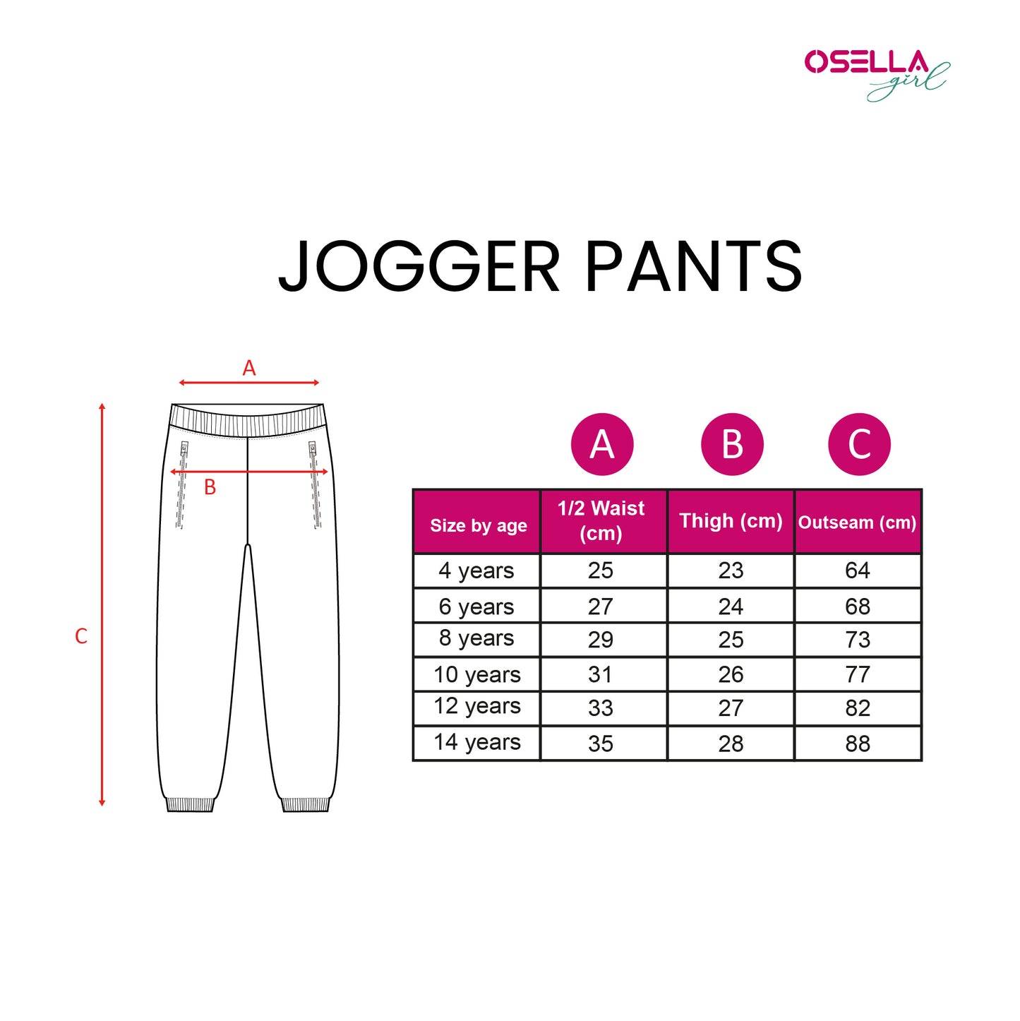 Osella Kids Jogger Pants In White
