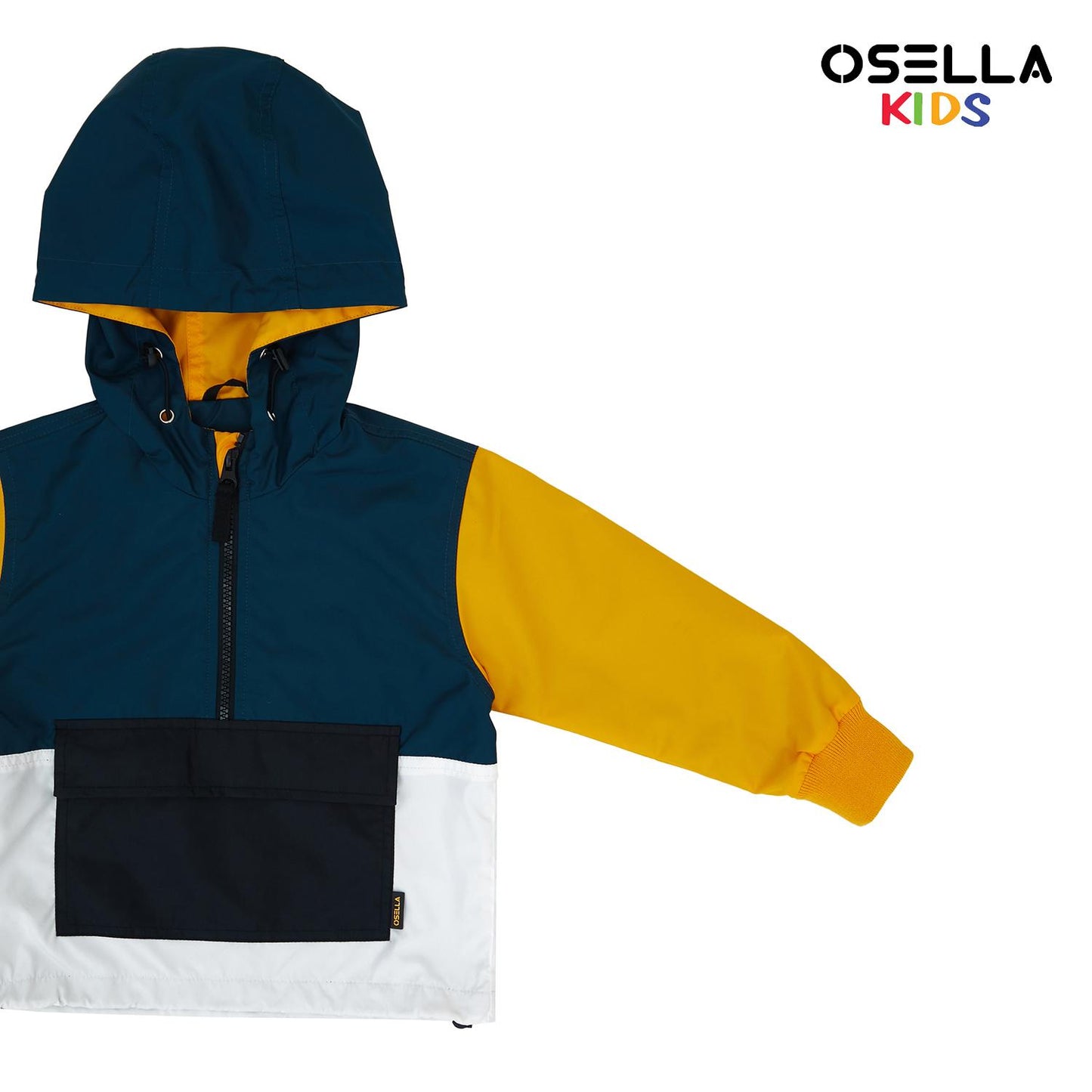 Osella Edmond Tri-Color Jacket With Hoodie 2261500465 | Jaket Anak Laki Laki