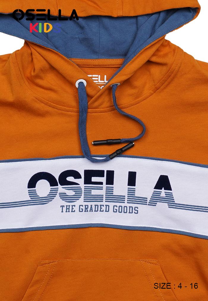 OSELLA REGULAR HOODIE T SHIRT IN MUSTARD