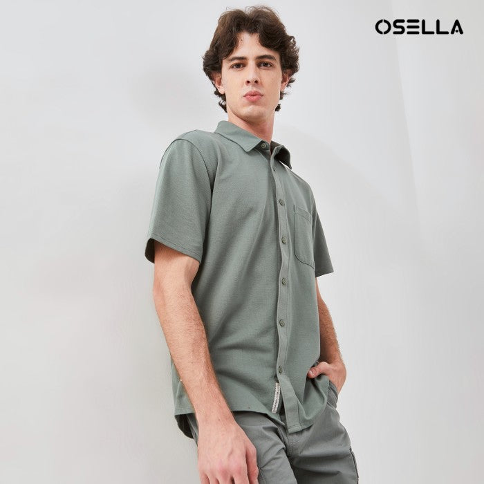 Osella Cotton Knit Short Sleeve Shirt