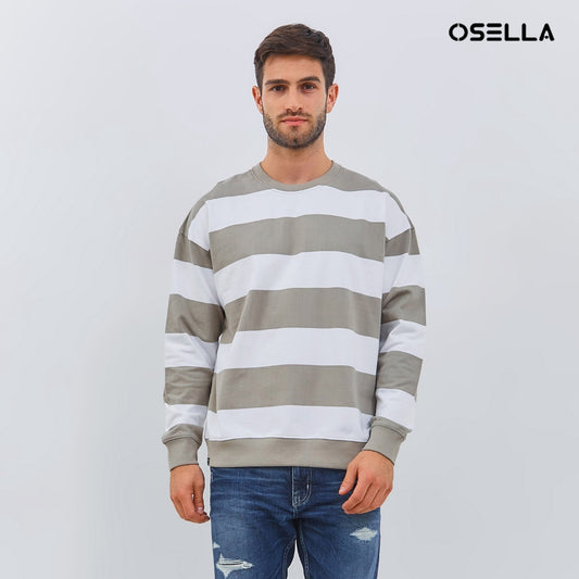 [NEW] Osella Jamie Stripe Sweatshirt 20104001 | Sweater Pria