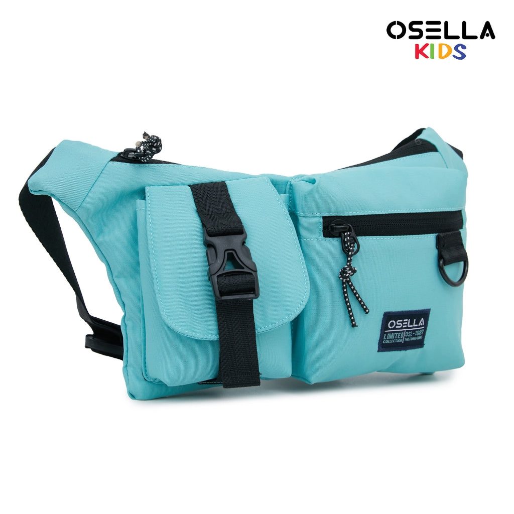 Osella Kids Boy Forest Collection Waist Bag In Mint Green