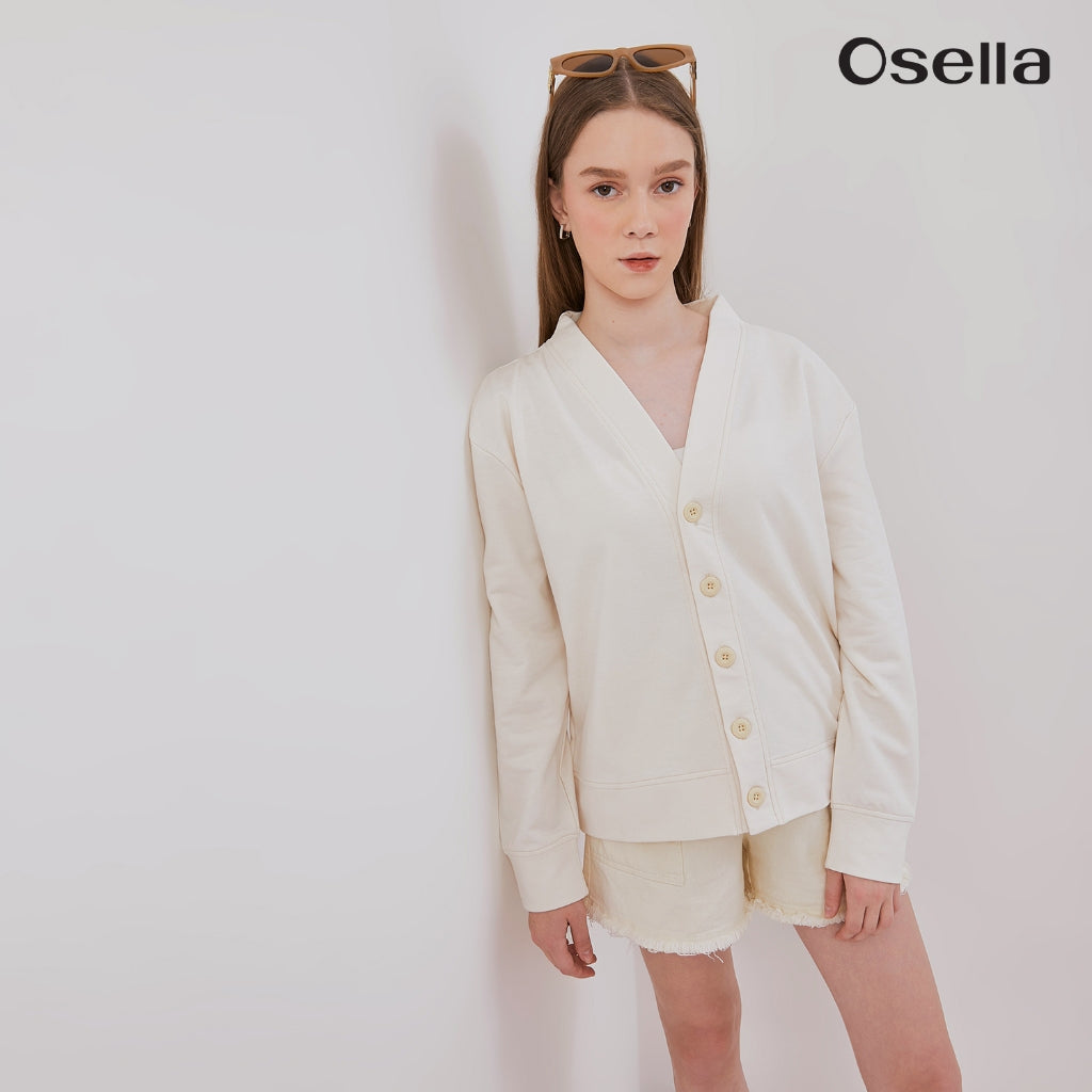 Osella Basic Cerdigan 31625001 | Outer Wanita Rajut Lengan Panjang