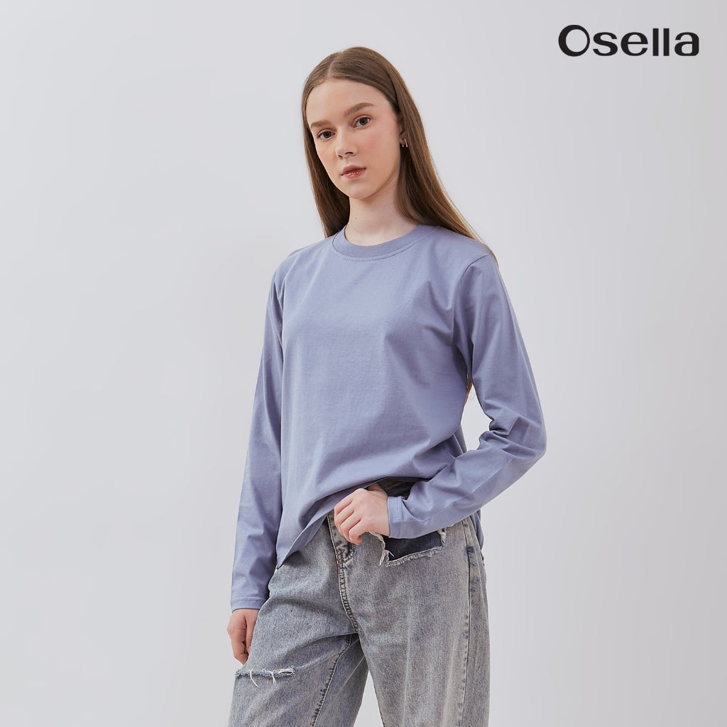 Osella Basic Long Sleeve T-Shirt 31775001 | Atasan Basic Lengan Panjang