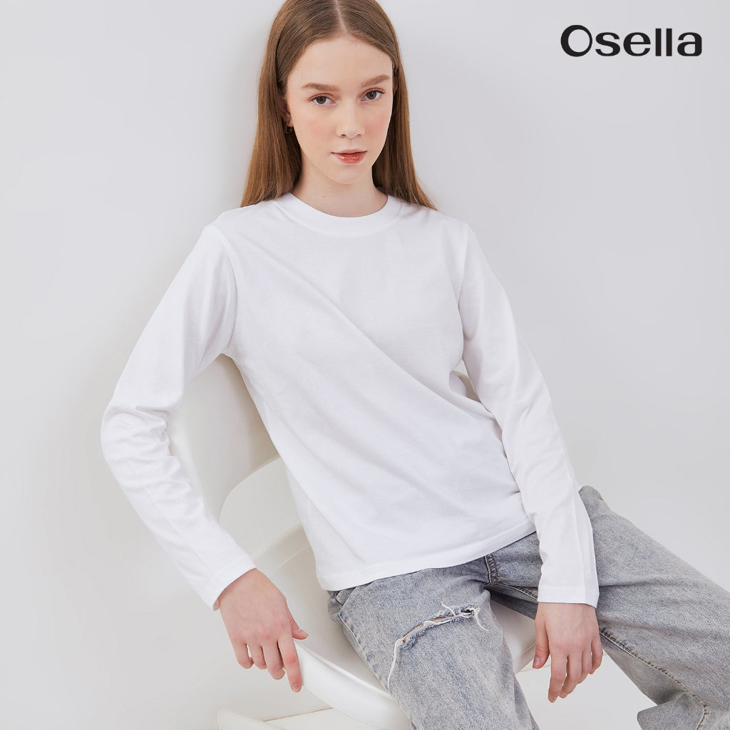Osella Basic Long Sleeve T-Shirt 31775001 | Atasan Basic Lengan Panjang