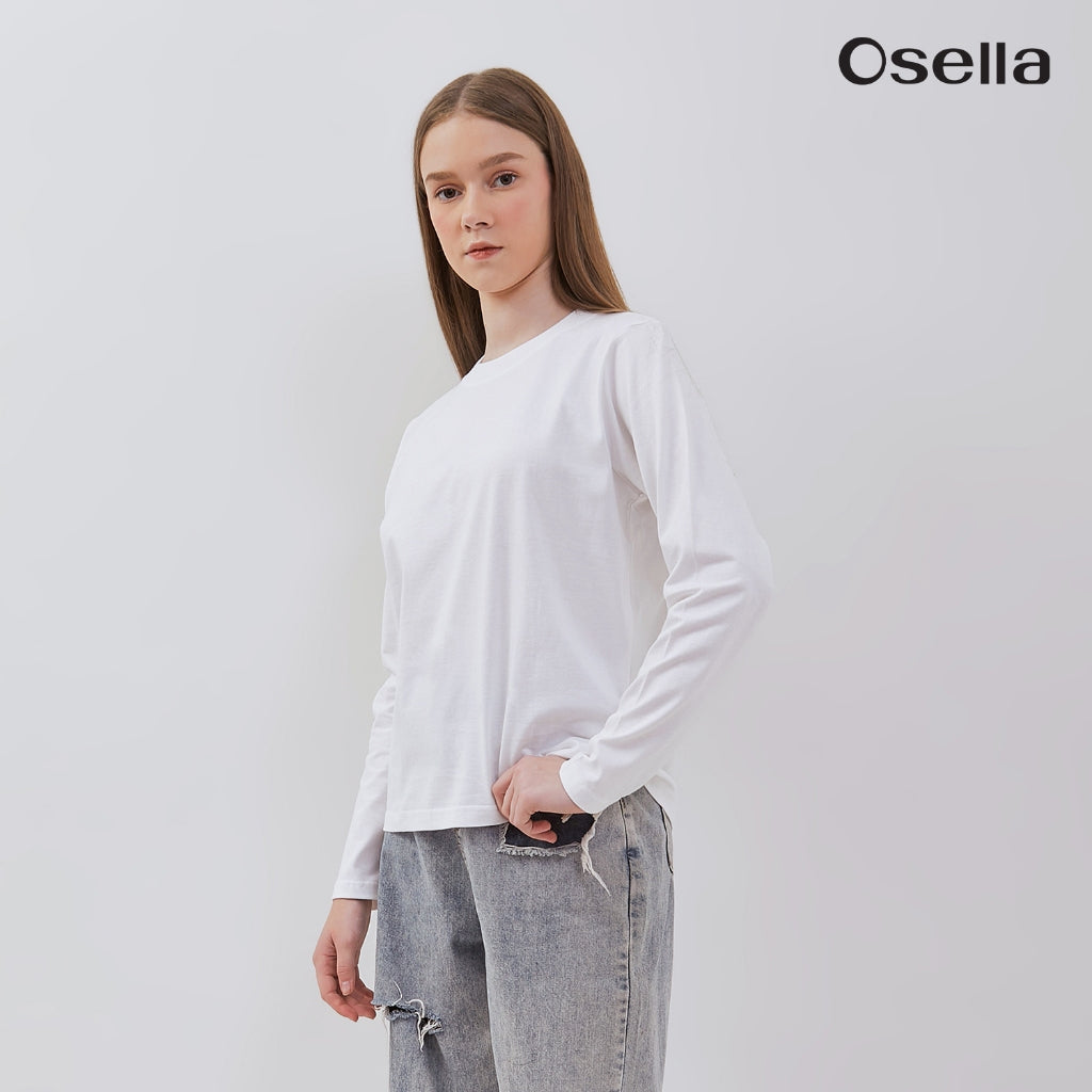 Osella Basic Long Sleeve T-Shirt 31775001 | Atasan Basic Lengan Panjang