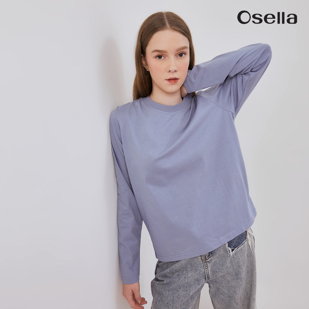 Osella Basic Long Sleeve T-Shirt 31775001 | Atasan Basic Lengan Panjang