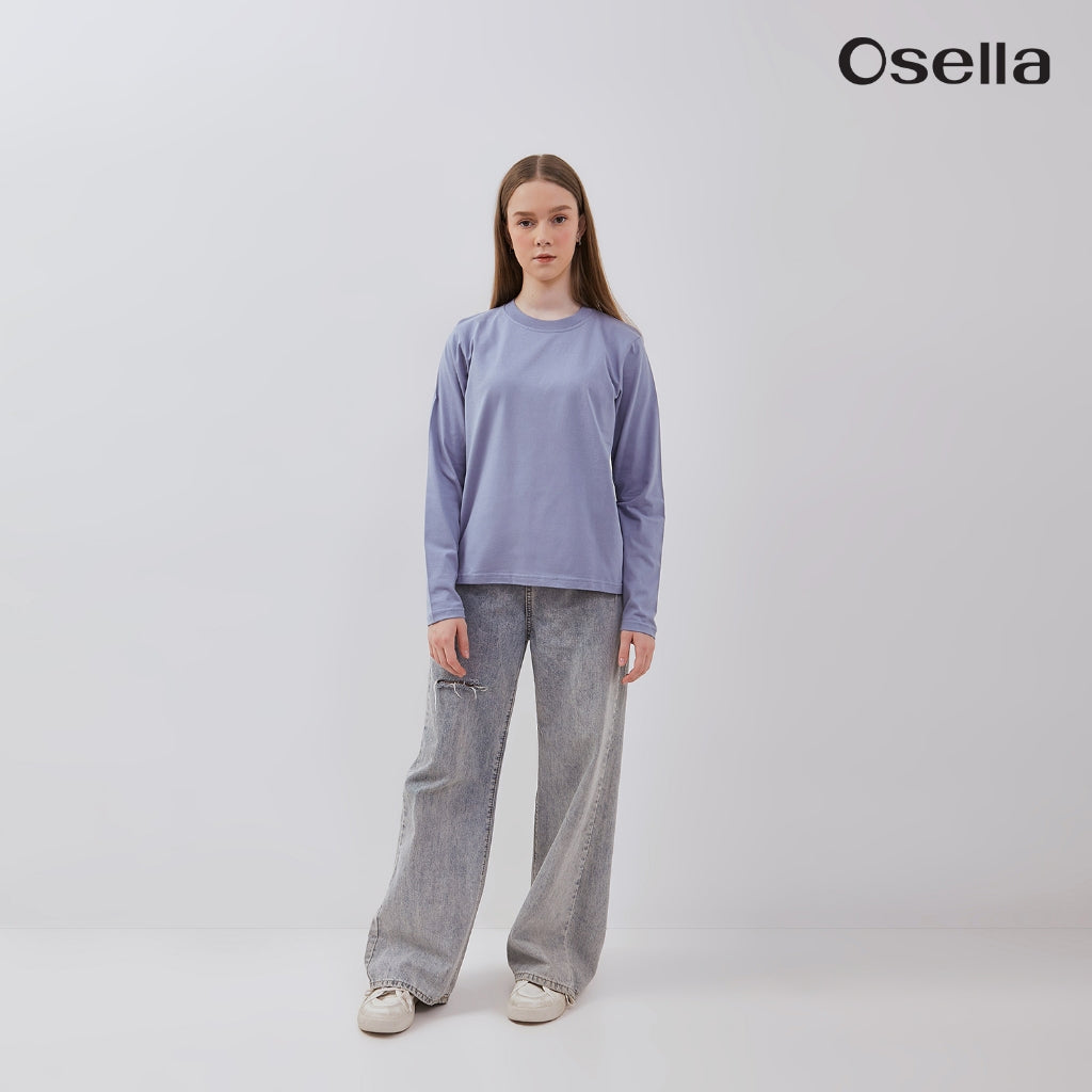 Osella Basic Long Sleeve T-Shirt 31775001 | Atasan Basic Lengan Panjang