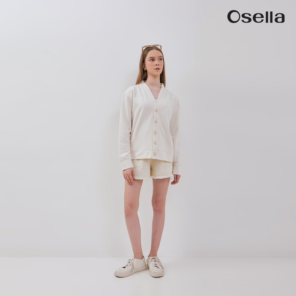 Osella Basic Cerdigan 31625001 | Outer Wanita Rajut Lengan Panjang