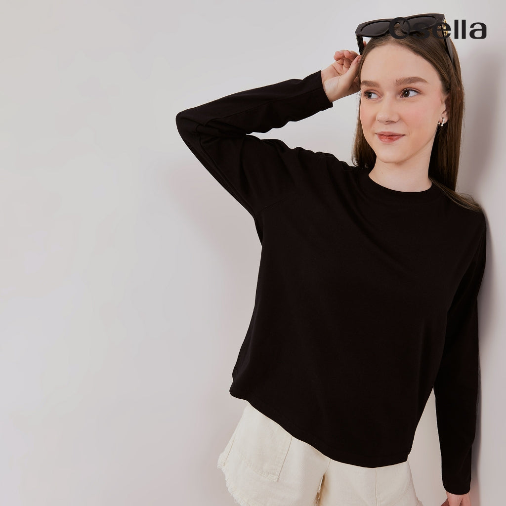 Osella Basic Long Sleeve T-Shirt 31775001 | Atasan Basic Lengan Panjang
