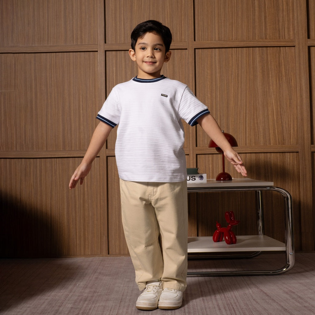 Osella Kids Wade Contrast Collar T-shirt