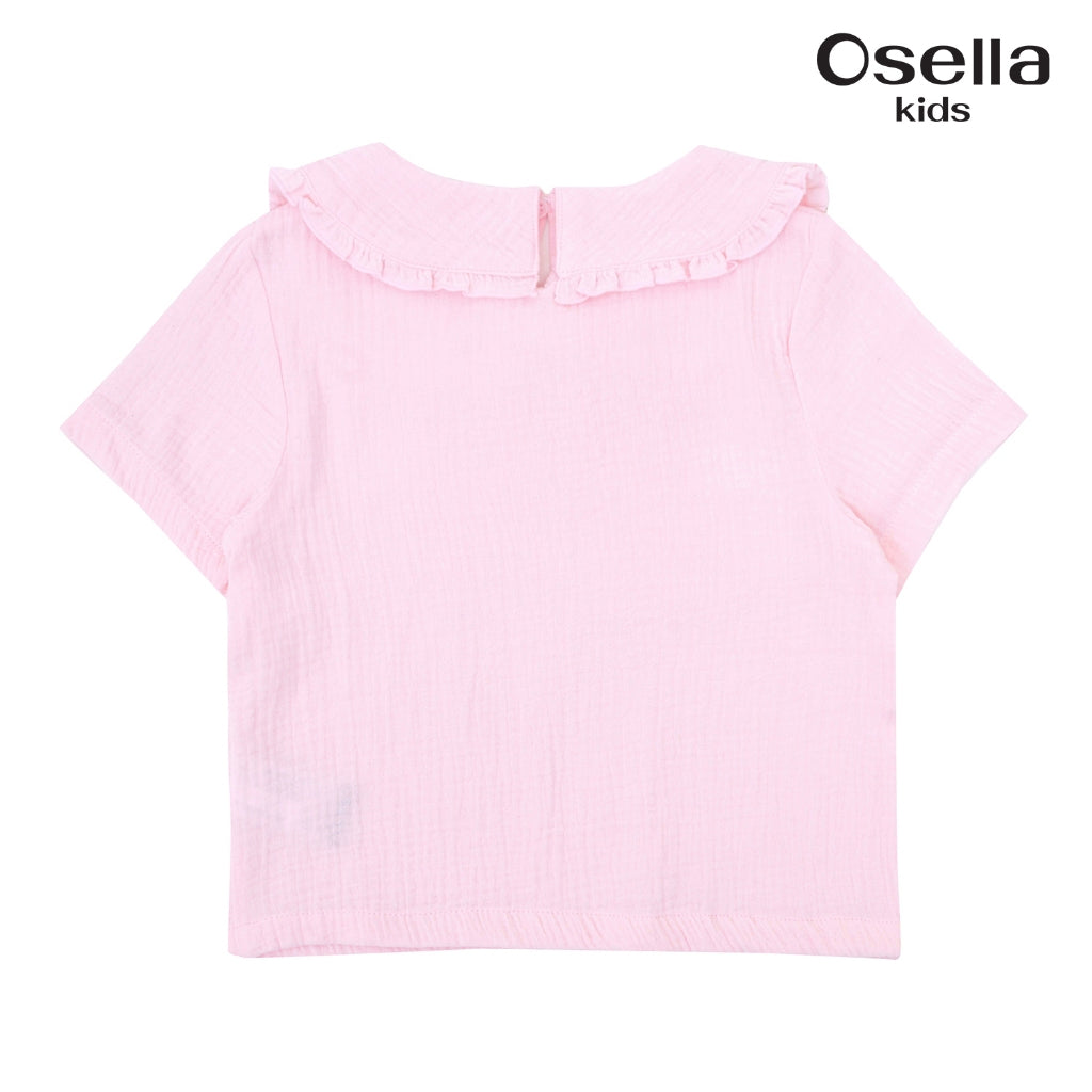 Osella Bowtie Blouse 2336500613 | Atasan Blouse Lengan Pendek Anak Perempuan