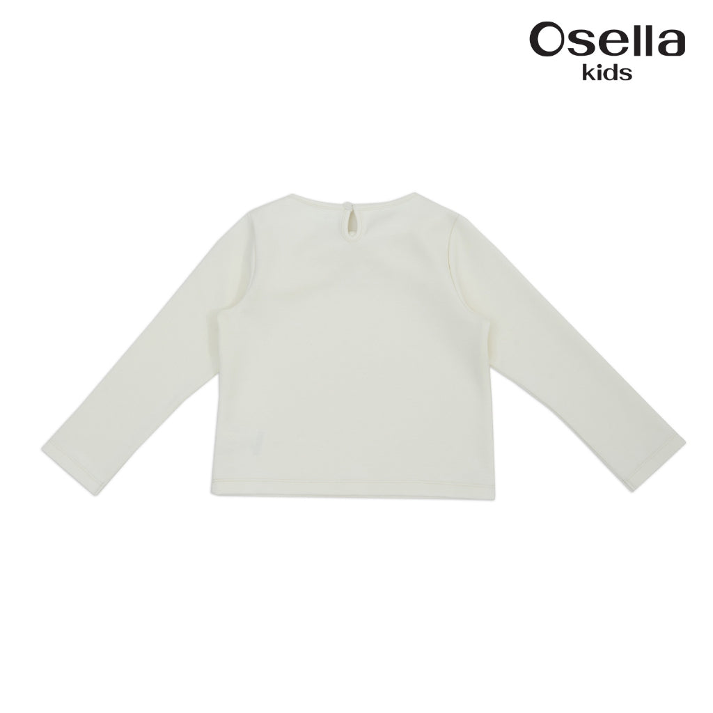Osella Red Floral Knit Sweatshirt 2312500388 | Sweater Lengan Panjang Anak Perempuan