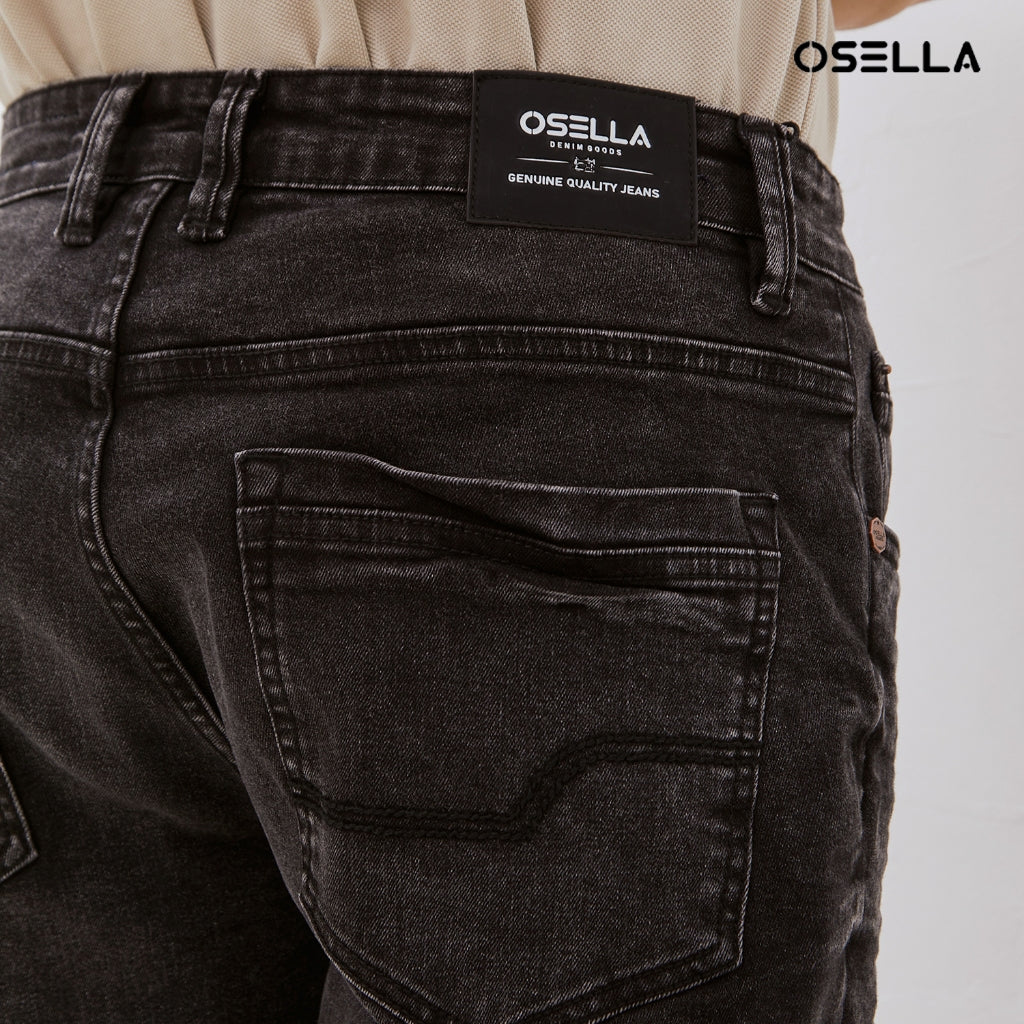Osella Mason Slim Fit Jeans In Grey Wash 208O501643 | Celana Jeans Pria