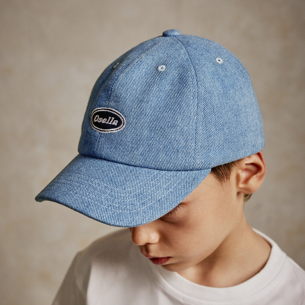 Osella Kids Wyatt Cap in Light Blue Washed