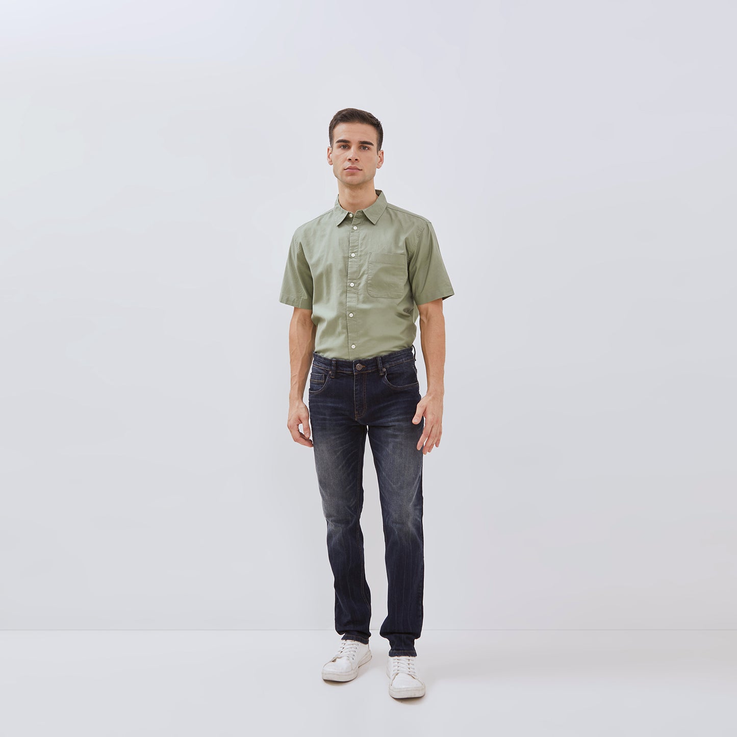 Osella Jordy Slim Fit Denim Jeans In Dark Blue Wash 208O4010A3