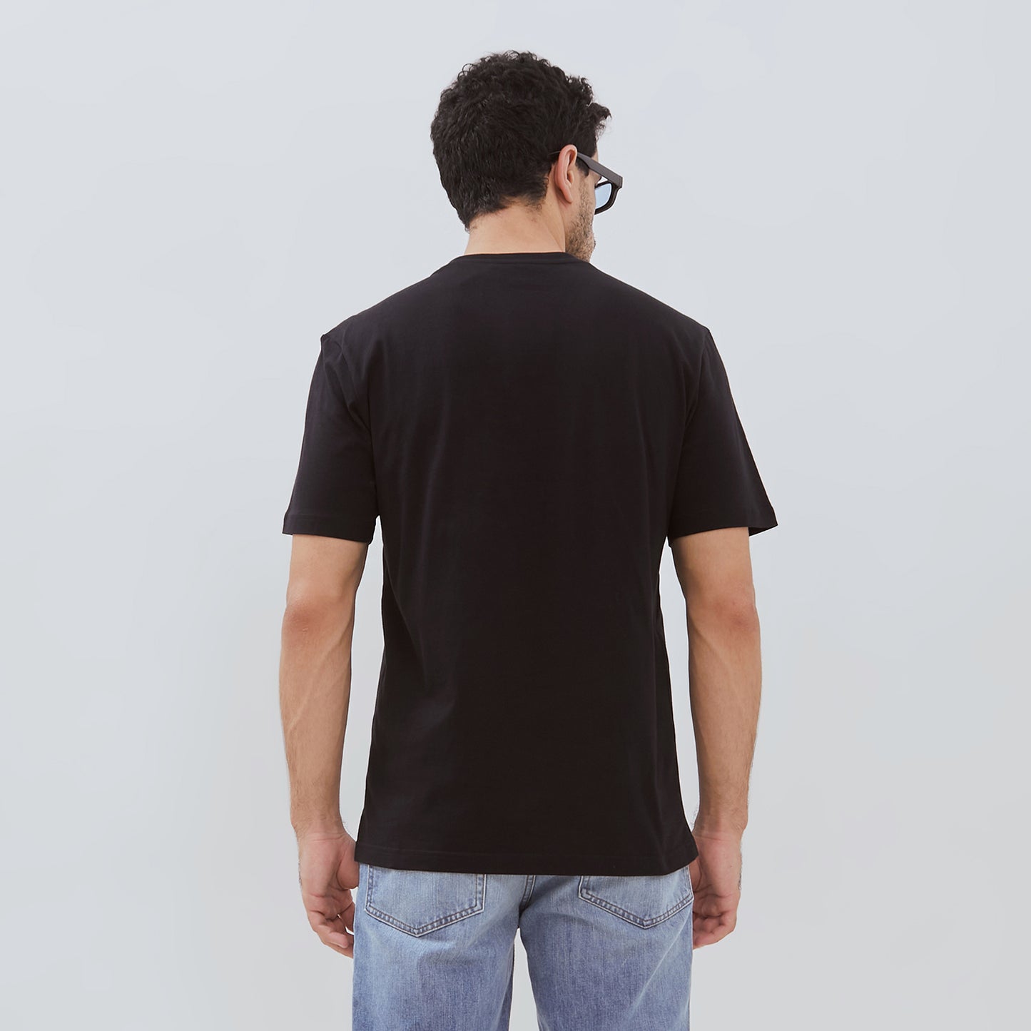 Osella Regular Fit Printed T-Shirt In Black