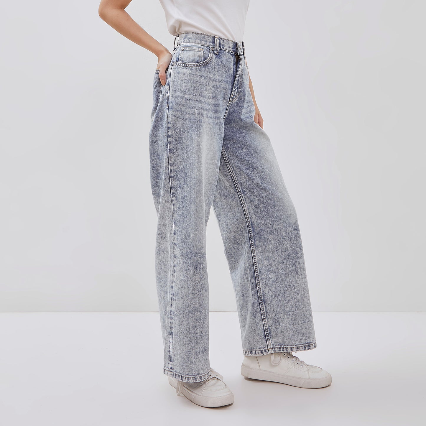 Osella Minhe Wide Leg Denim Pants