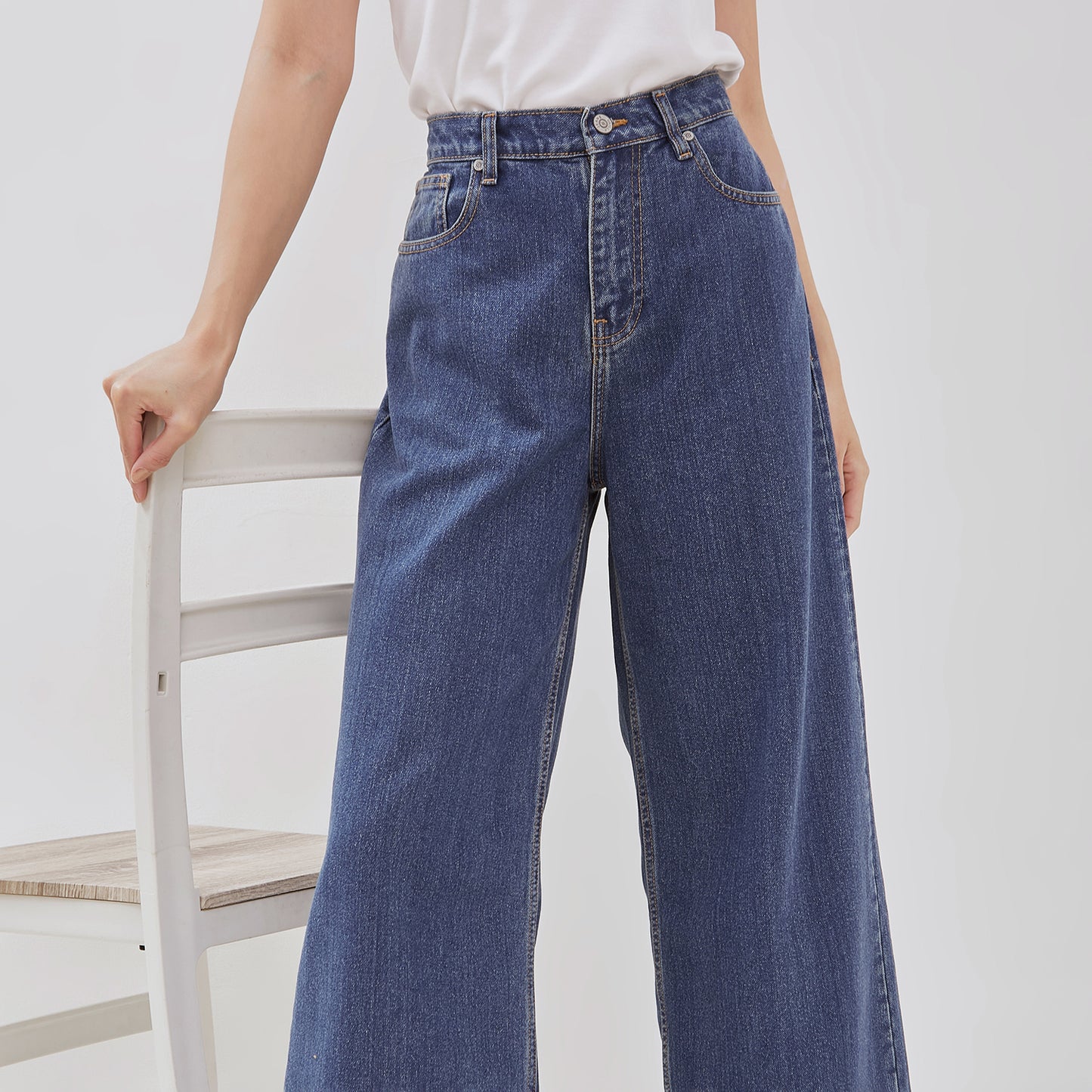 Osella Minhe Wide Leg Denim Pants