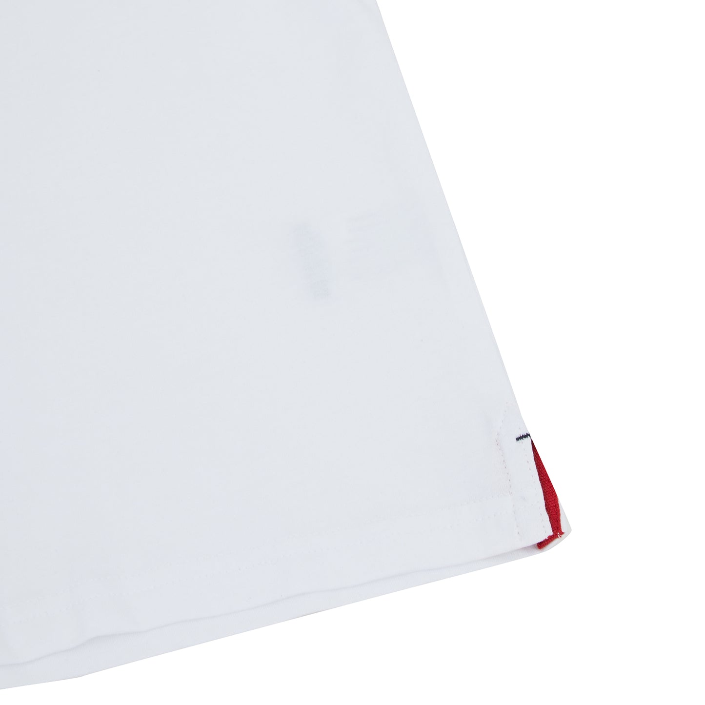 Osella Typography Graphic T-shirt With Stripe Rib In White