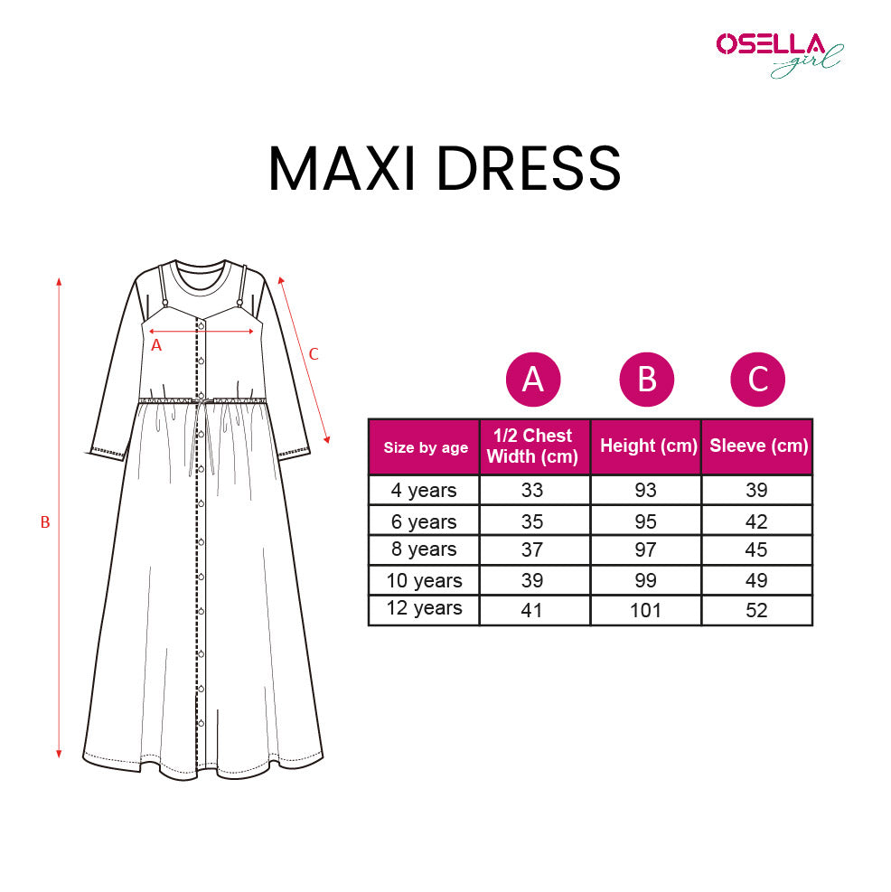 Osella Kids Maxi Dress In Striped Green Fabric + Additional Long Sleeve T-Shirt