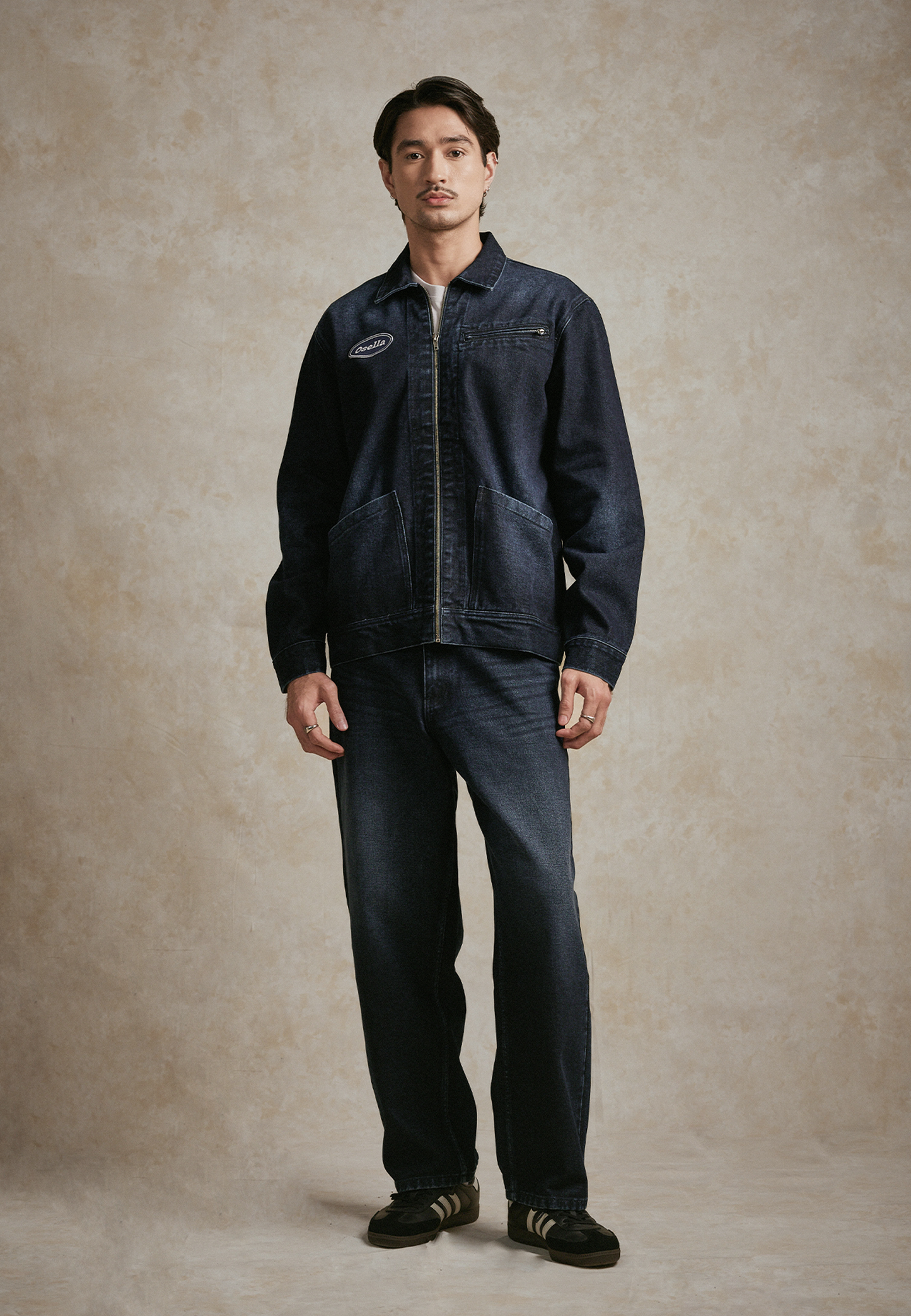 Osella Trackline Zip Denim Jacket