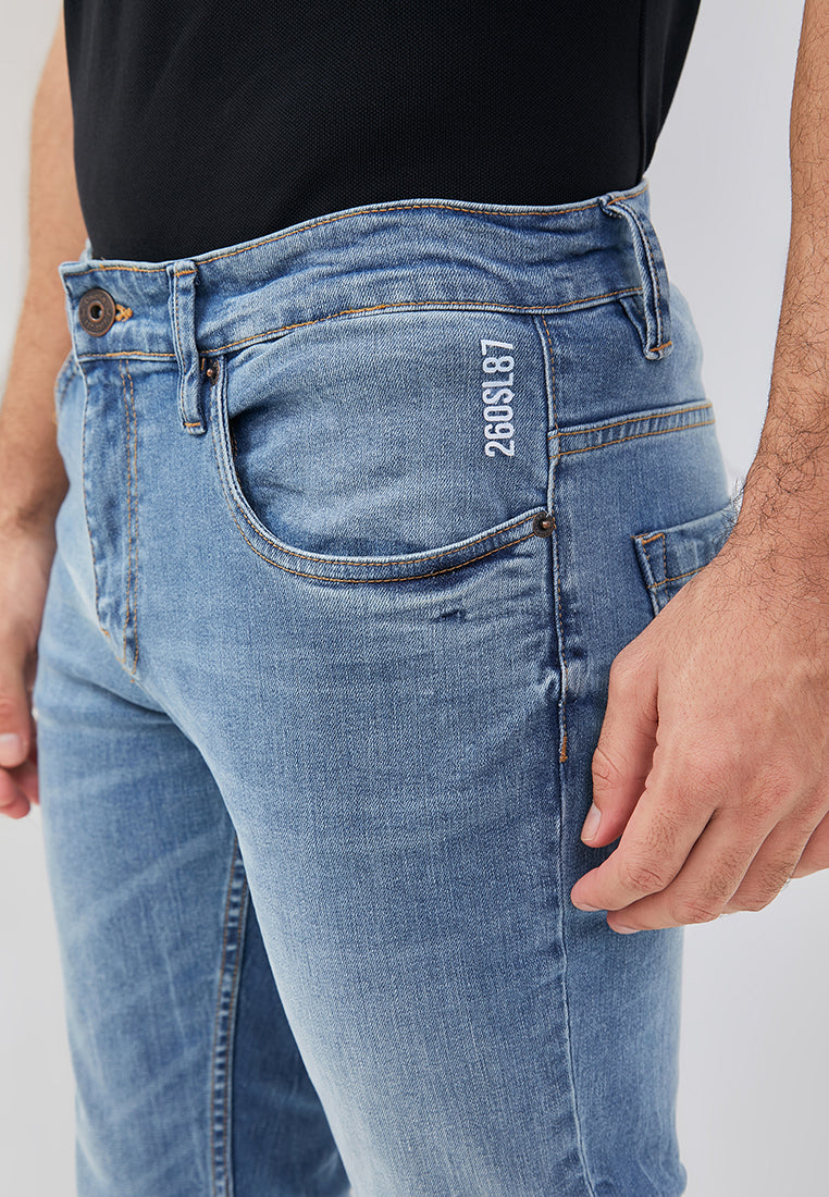 Osella Jaxon Slim Fit Jeans In Dark Wash Denim