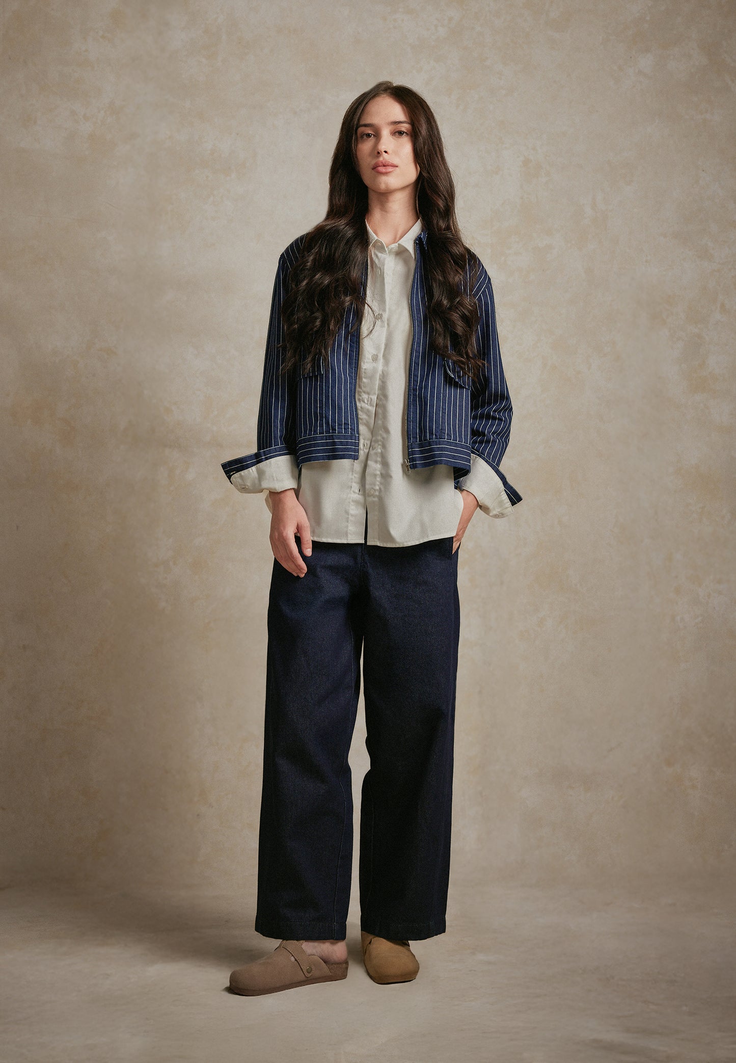 Osella Millie Stripe Denim Jacket