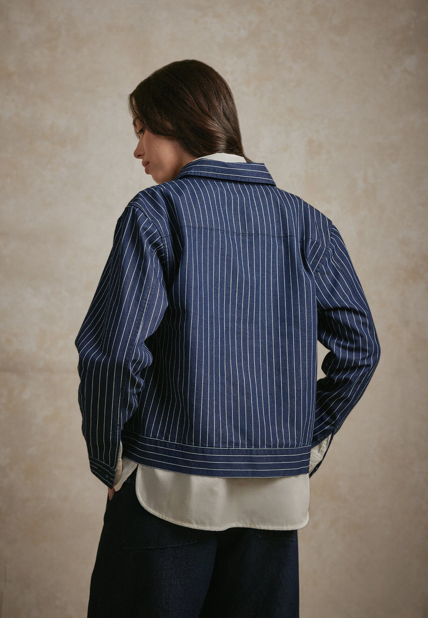 Osella Millie Stripe Denim Jacket