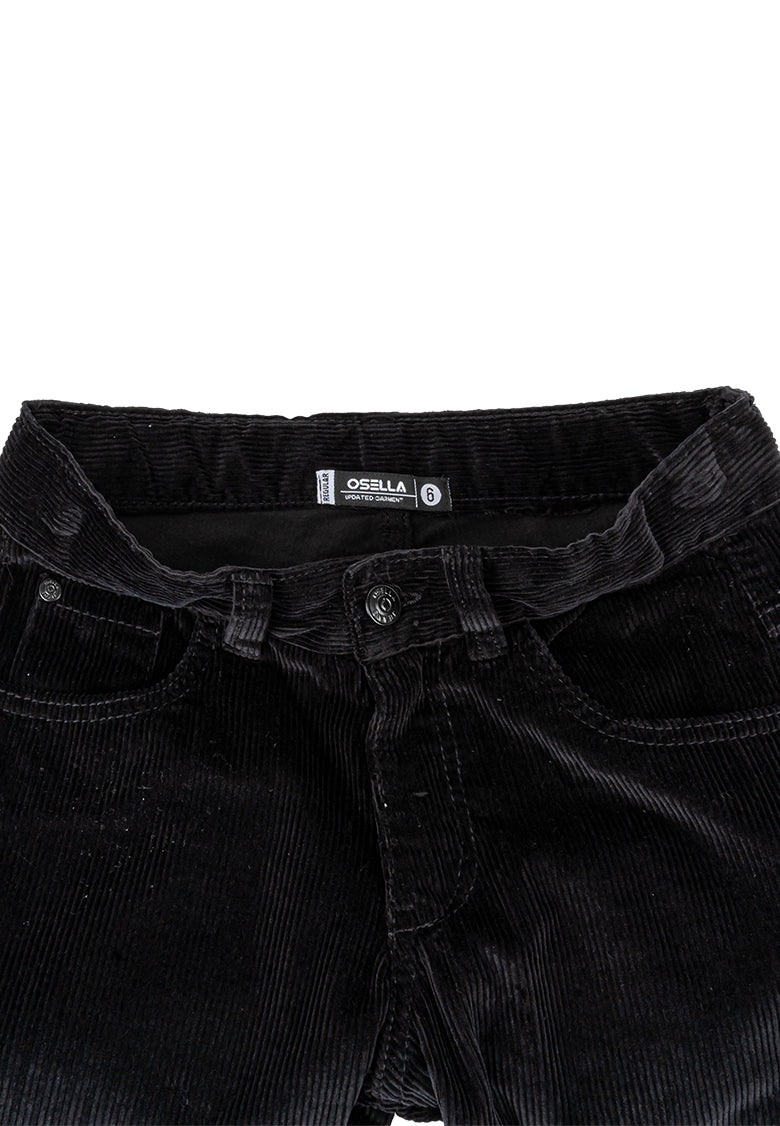 Osella Kids Corduroy Long Pants In Black