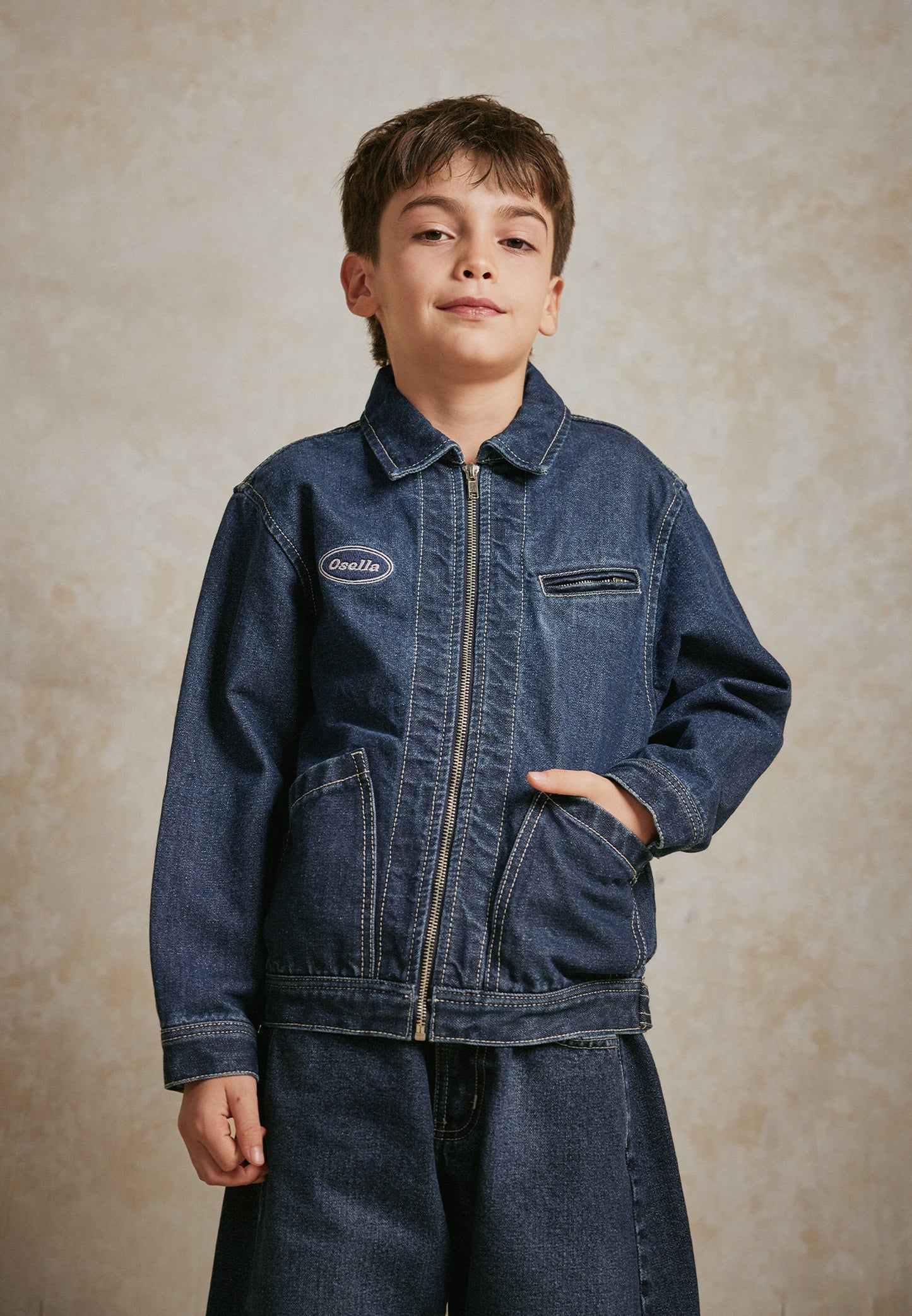 Osella Kids Dominic Raw Denim Jacket