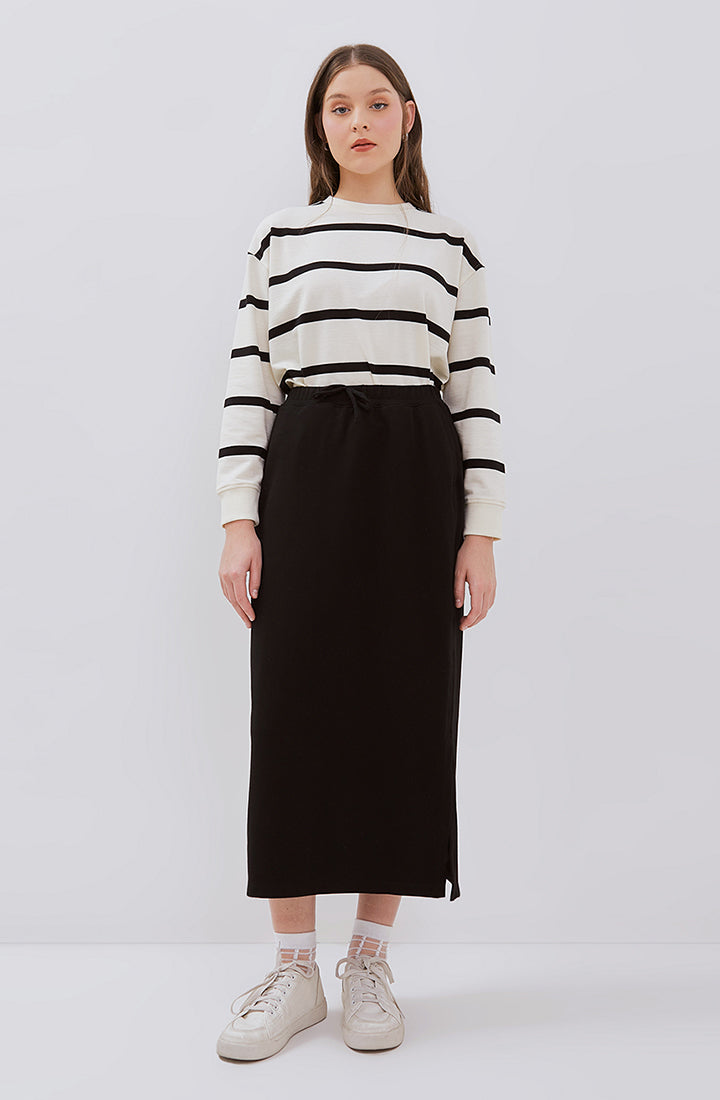 [NEW] Osella Lulu Comfortable Stretch Long Knit Skirt 21875006 | Rok Wanita Panjang Stretch