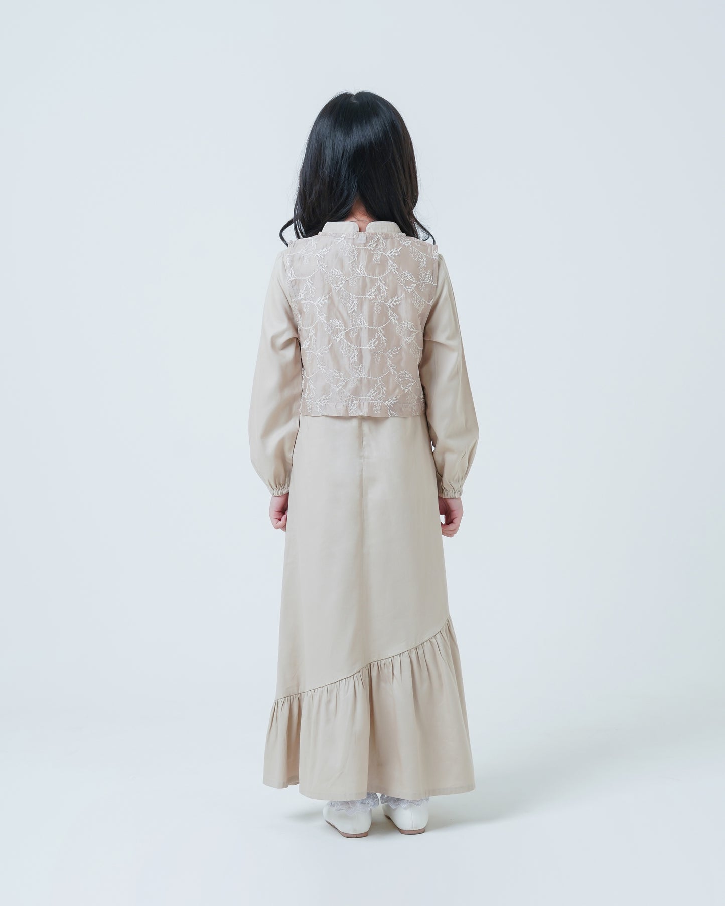 Osella Kids Alya Embroidered Layered Dress